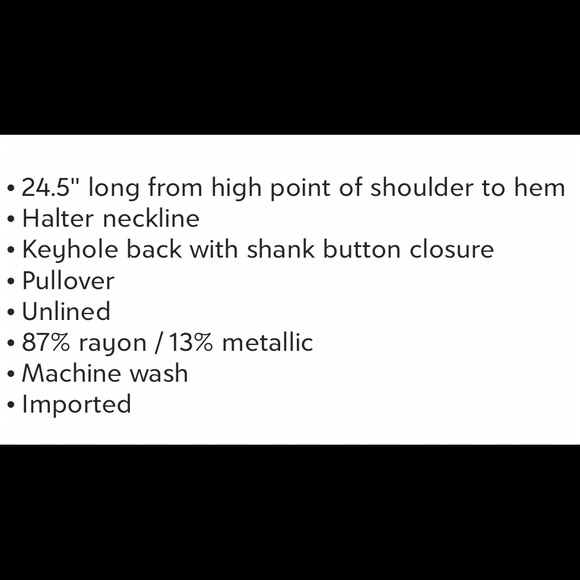 NWT! WHBM TEA ROSE OMBRÉ HALTER TOP - Picture 14 of 15